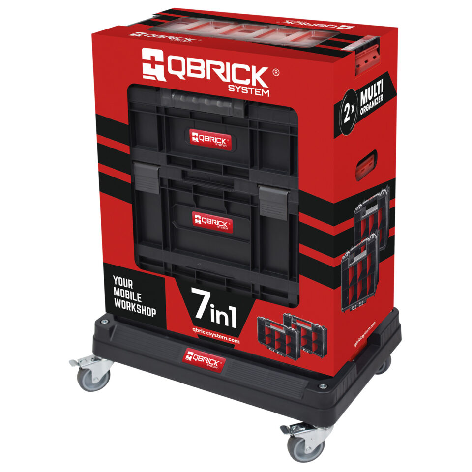QBRICK TWO - Mobiler Werkstattwagen (Set 7in1) | 595x395x825 mm – Bild 2