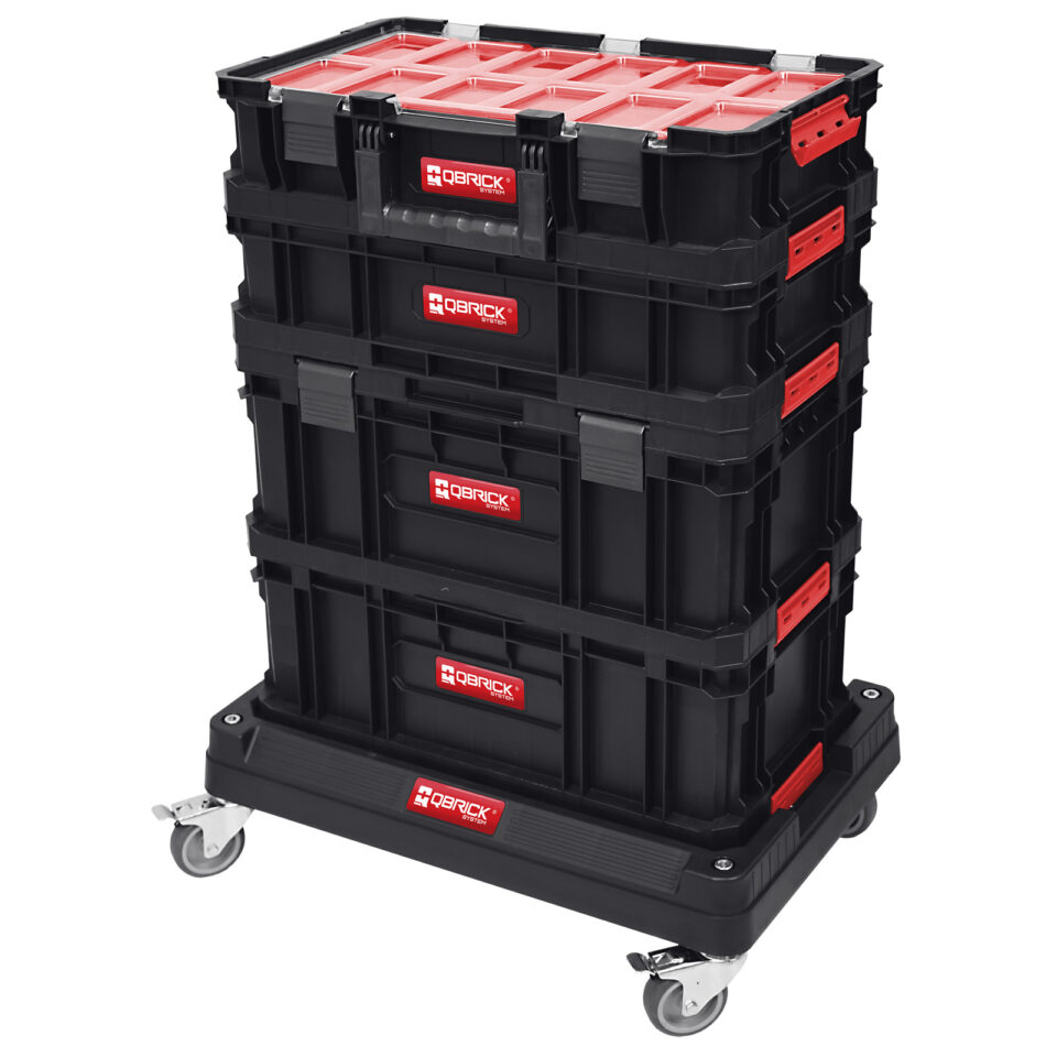 QBRICK TWO - Mobiler Werkstattwagen (Set 7in1) | 595x395x825 mm