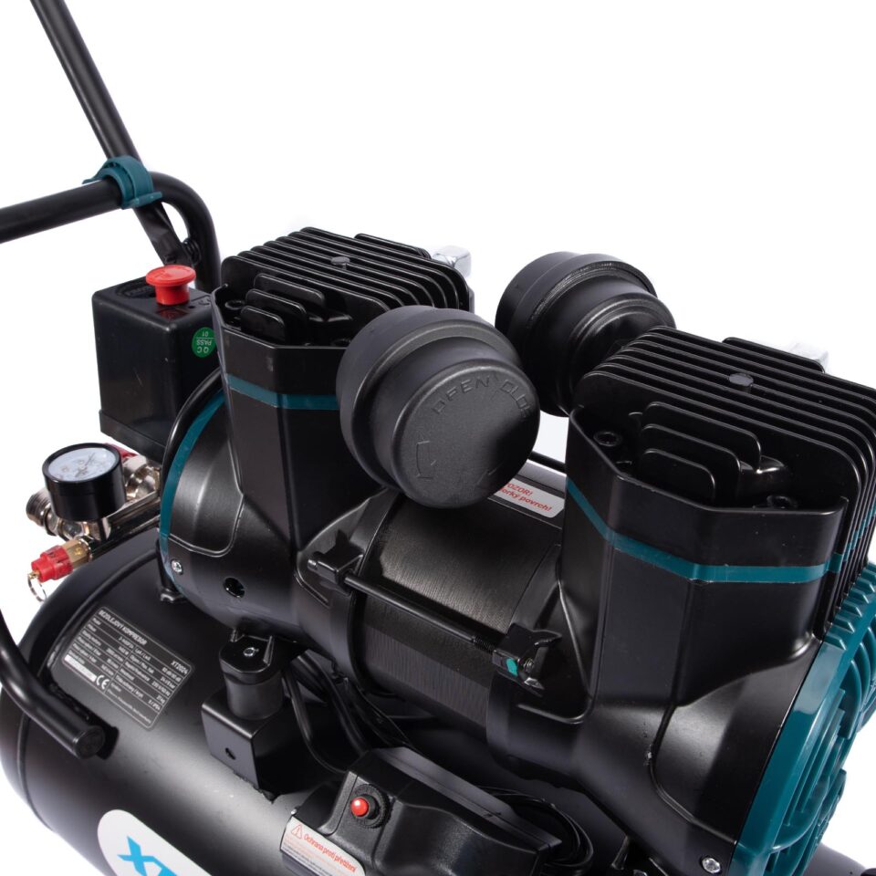 XTLINE Ölfreier Kompressor 1450 W | Kesselvolumen 24 L | Flüsterkompressor – Bild 3