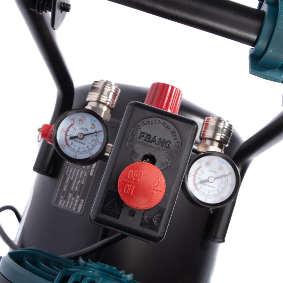 XTLINE Ölfreier Kompressor 1450 W | Kesselvolumen 24 L | Flüsterkompressor – Bild 5