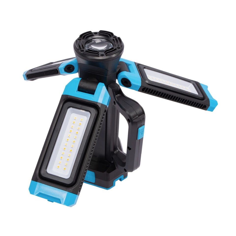 XTLINE LED-Baustrahler mit Stativ | Arbeitsleuchte | 4.500 lm, 4.000 mAh – Bild 2