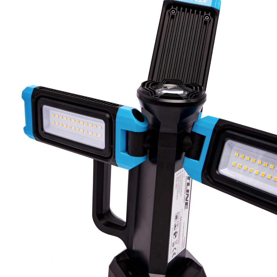 XTLINE LED-Baustrahler mit Stativ | Arbeitsleuchte | 4.500 lm, 4.000 mAh – Bild 5