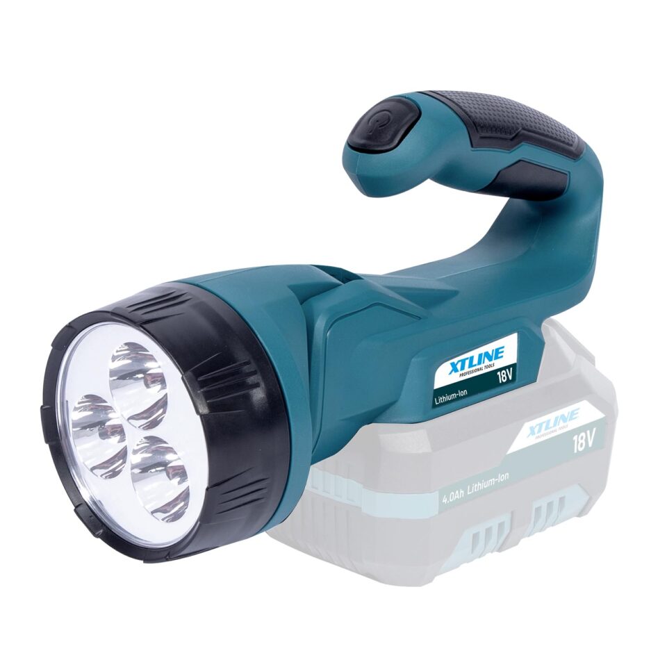 XTLINE Akku-Taschenlampe LED 3 W und 18 V.