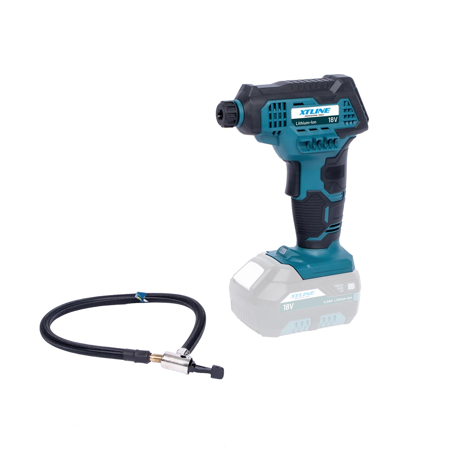 XTLINE Akku-Kompressor 18 V + Zubehör. 4 XTLINE Akku-Kompressor 18 V + Zubehör. – Bild 4