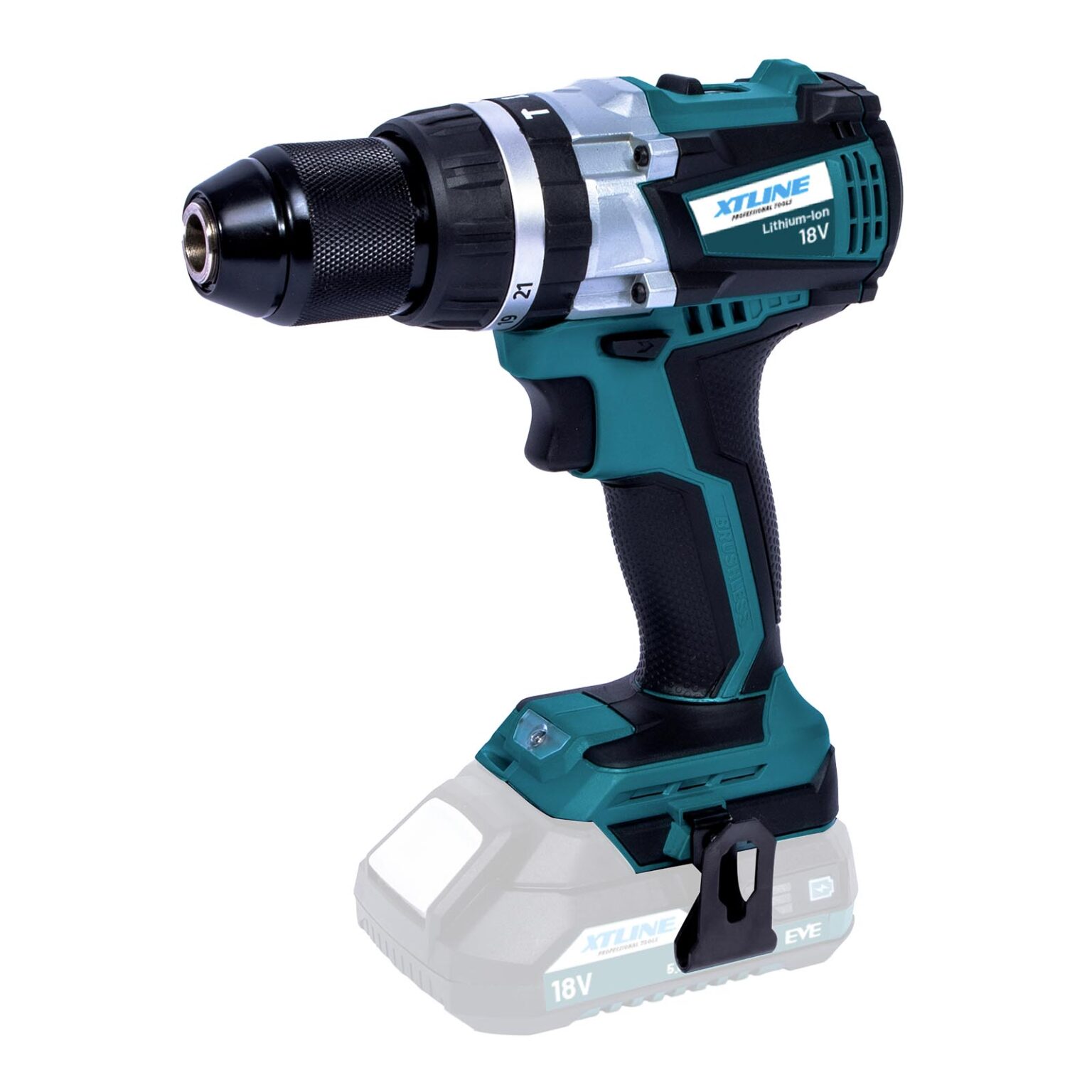 XTLINE Akku-Schlagbohrmaschine mit 18 V, bürstenlos 1 XTLINE Akku-Schlagbohrmaschine mit 18 V, bürstenlos