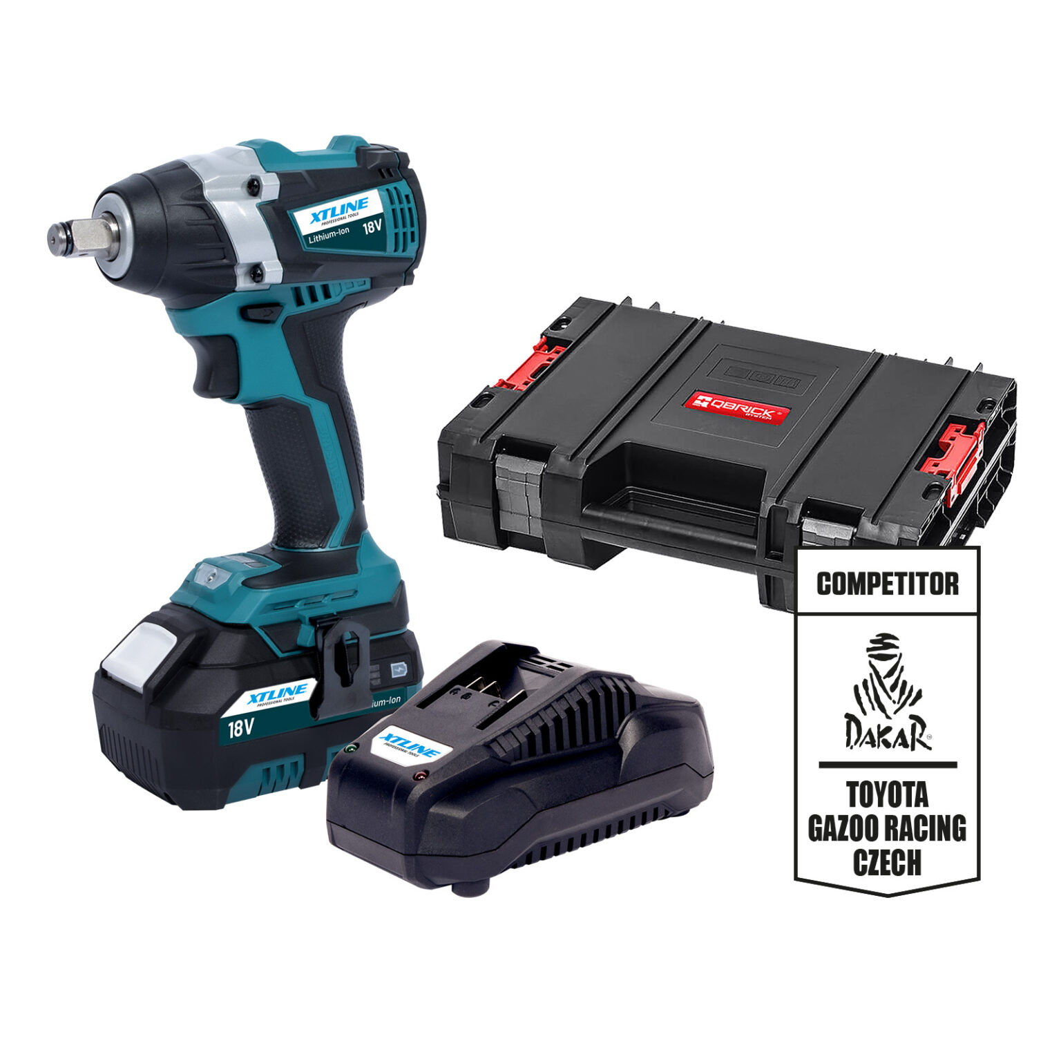 XTLINE Akku-Schlagschrauber für 1/2"-Nüsse, bürstenlos, 18 V, mit 2 Batterien 5.0 Ah und 3.5 A Ladegerät 2 XTLINE Akku-Schlagschrauber für 1/2"-Nüsse, bürstenlos, 18 V, mit 2 Batterien 5.0 Ah und 3.5 A Ladegerät – Bild 2
