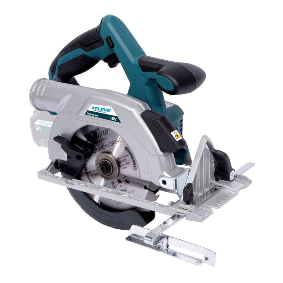 XTLINE Akku-Kreissäge, bürstenlos, 18 V, 165 mm, mit 5.0 Ah Batterie, 3.5 A Ladegerät und Koffer – Bild 2