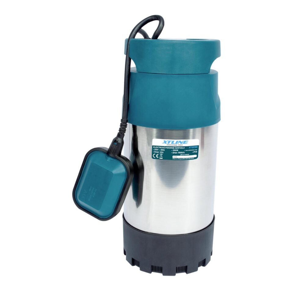 XTLINE Tauchpumpe XT120100, Tauchdruckpumpe für Klarwasser, 1000 W
