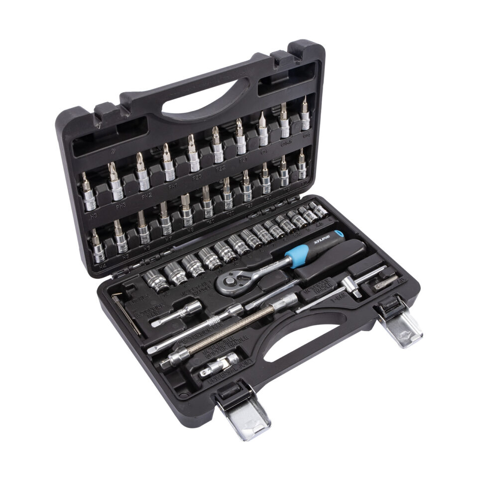 XTLINE Steckschlüsselsatz 1/4", 46-teilig – Bild 2