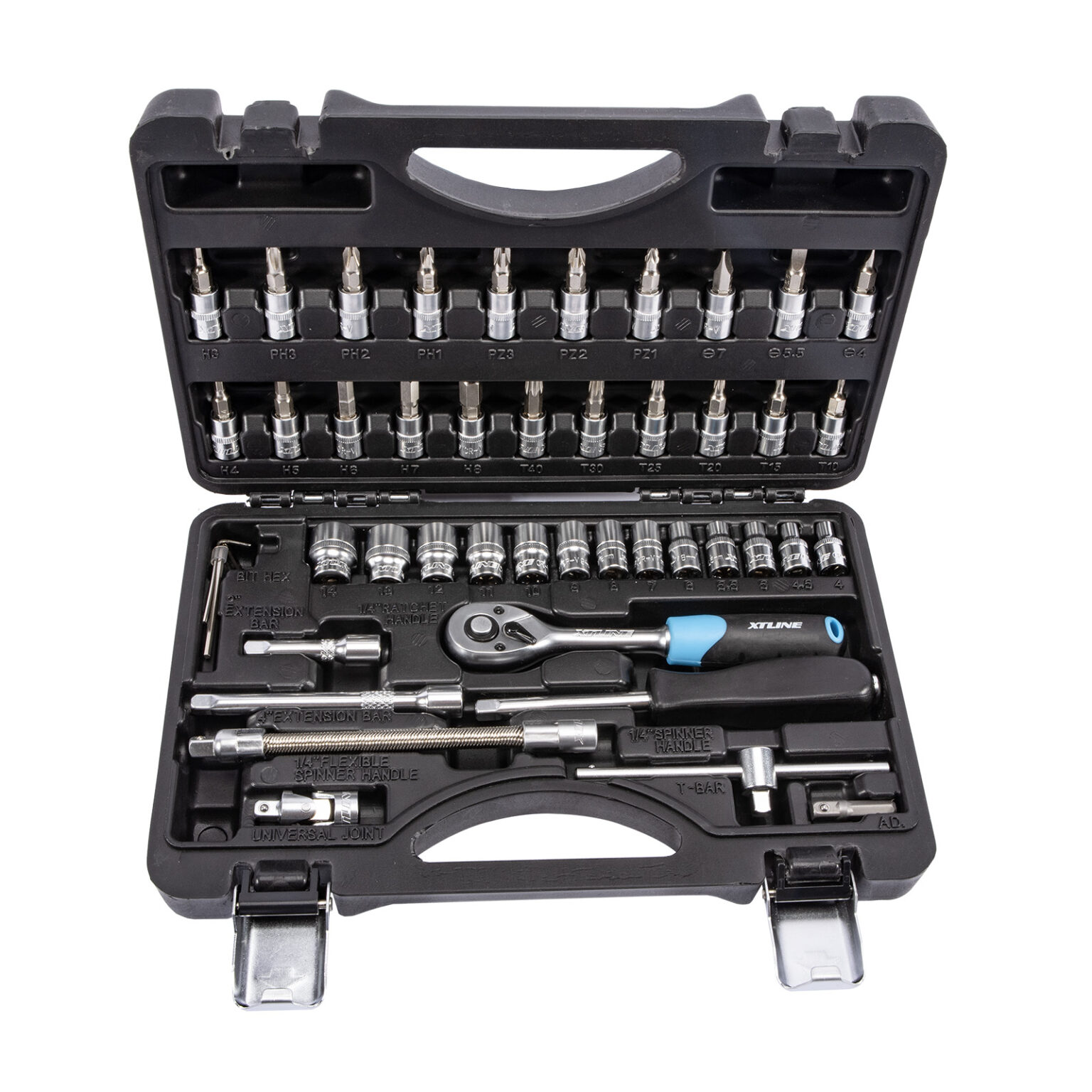 XTLINE Steckschlüsselsatz 1/4", 46-teilig 1 XTLINE Steckschlüsselsatz 1/4", 46-teilig
