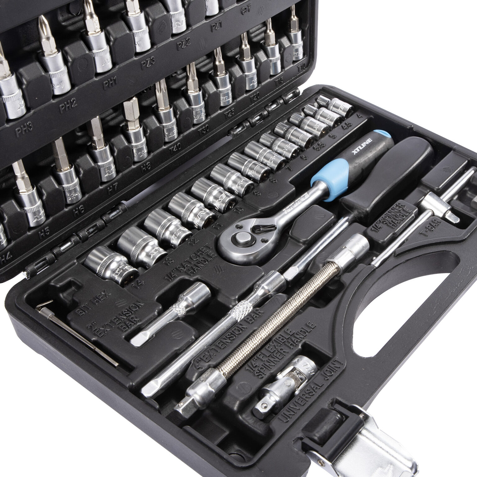 XTLINE Steckschlüsselsatz 1/4", 46-teilig 4 XTLINE Steckschlüsselsatz 1/4", 46-teilig – Bild 4