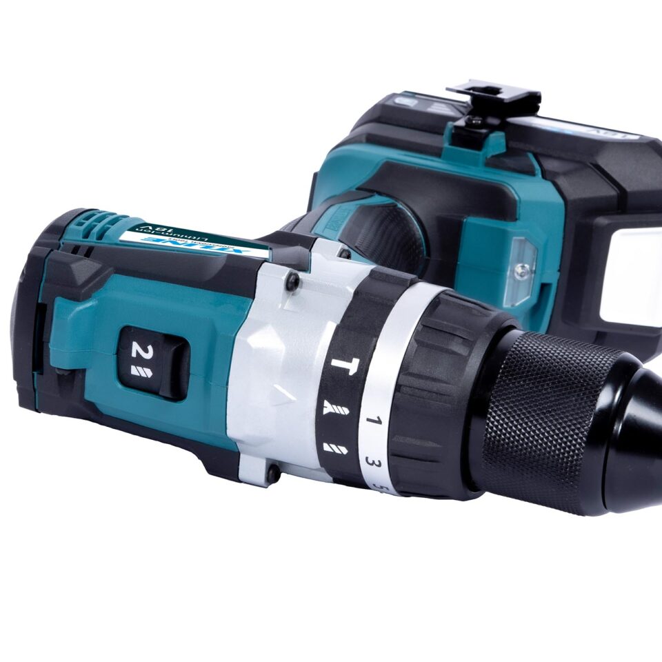 XTLINE Akku-Schlagbohrschrauber Set, bürstenlos, 18 V, 65 Nm, mit 2 Batterien 4.0 Ah und Ladegerät 3.5 A – Bild 2