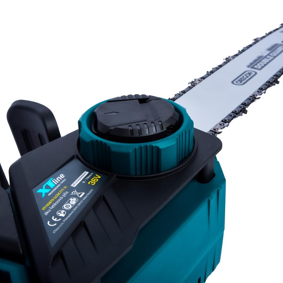 XTLINE Akku-Kettensäge, bürstenlos, 36 V, mit 2 Batterien 4.0 Ah und Ladegerät 3.0 A – Bild 5