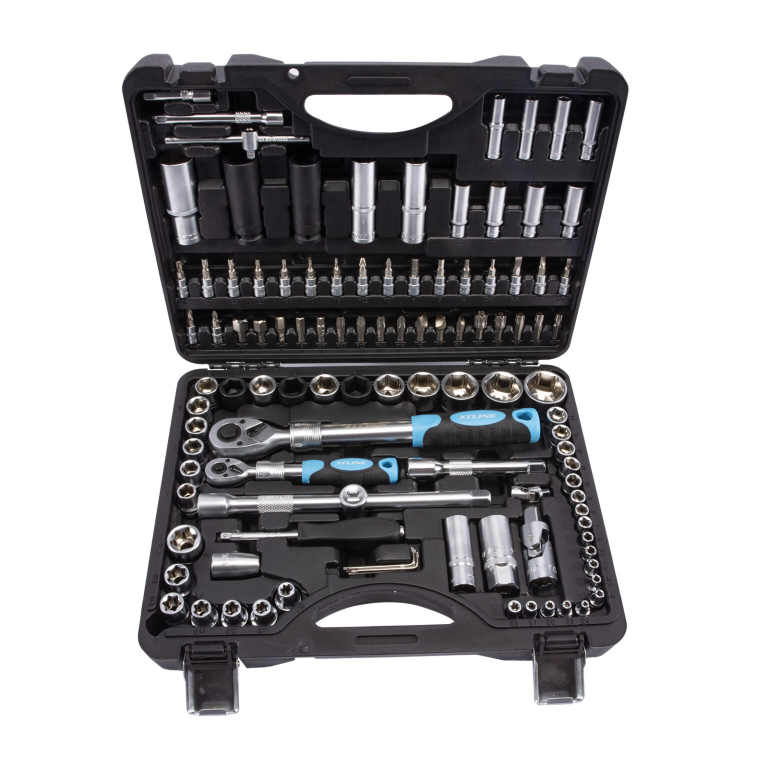 XTLINE Steckschlüsselsatz 1/4"-1/2", 108-teilig 1 XTLINE Steckschlüsselsatz 1/4"-1/2", 108-teilig