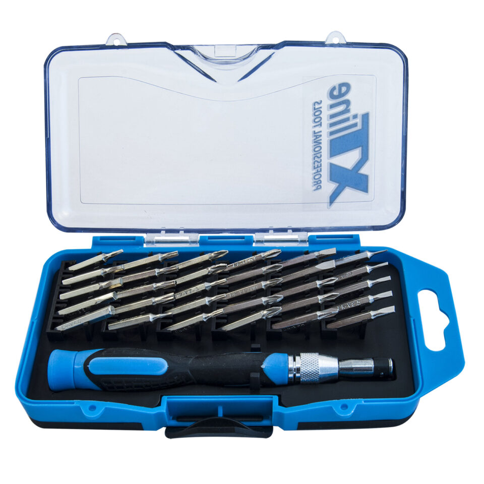 XTLINE Set Mini-Schraubendreher 31-teilig, CrV