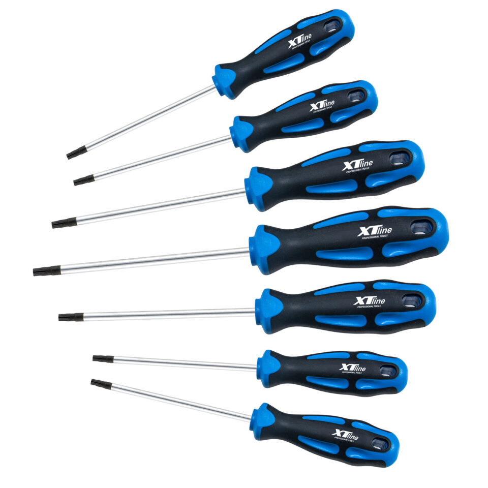 XTLINE Schraubendreher Set TRX 7 Stück, CrV