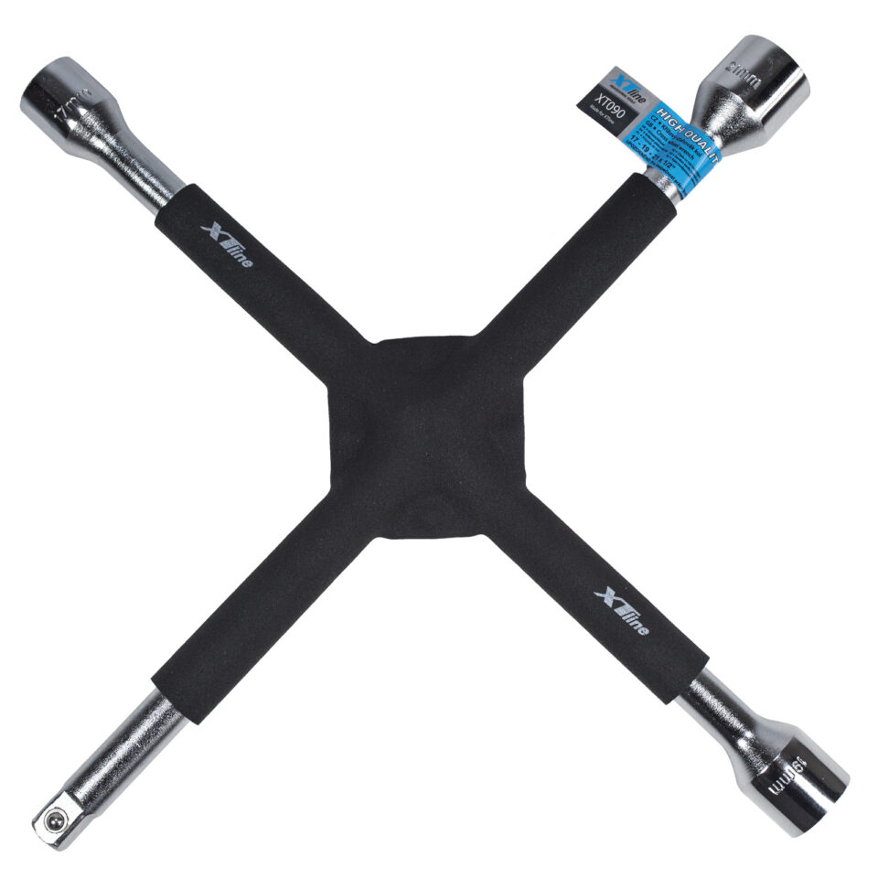 XTLINE Radkreuzschlüssel gummiert 1/2" Zoll, CrV