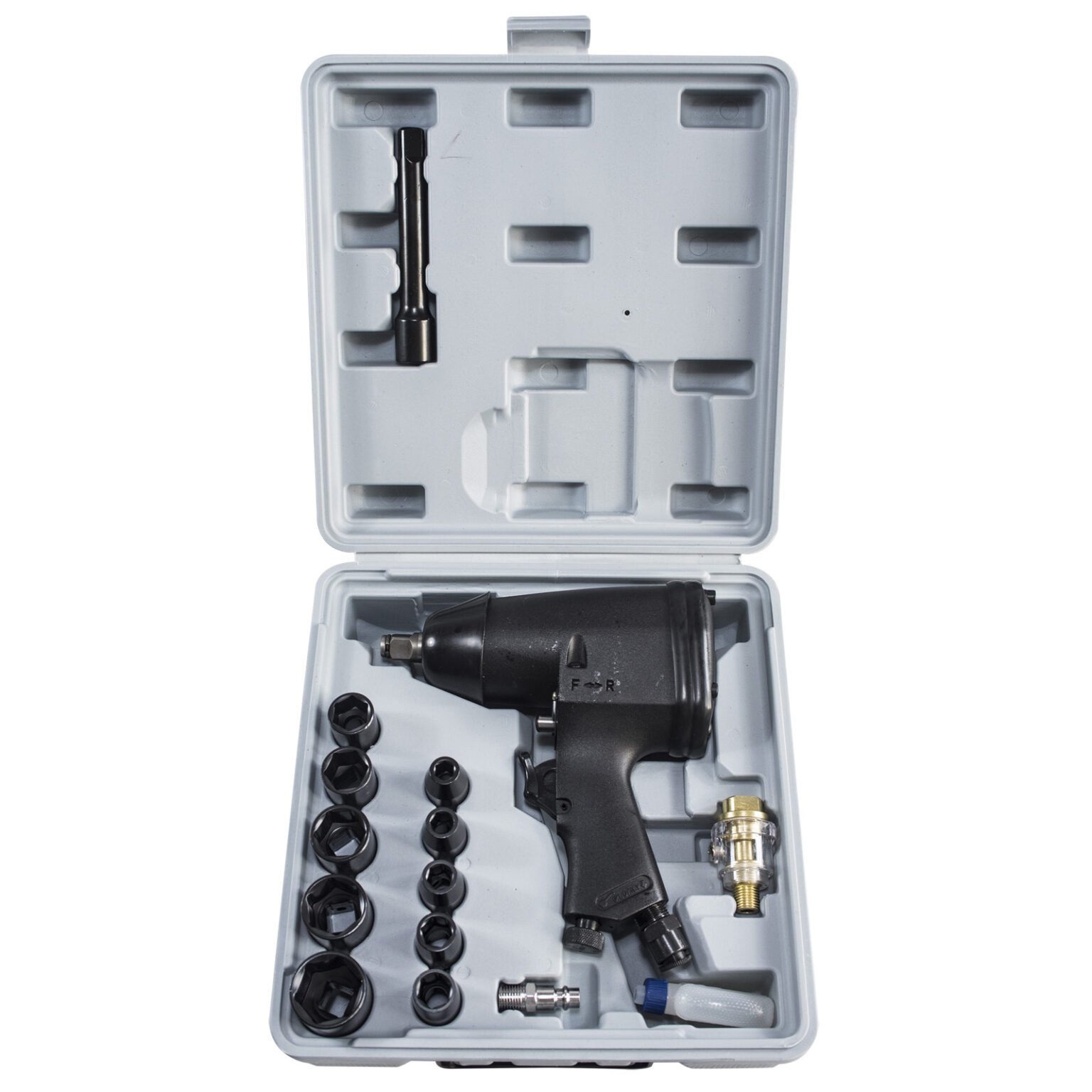 XTLINE Druckluft Schlagschrauber Set | 310 Nm | 1/2" | 17-teilig 1 XTLINE Druckluft Schlagschrauber Set | 310 Nm | 1/2" | 17-teilig