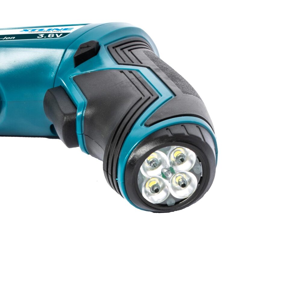 XTLINE Akkuschrauber 3,6 V + Zubehör 55 Teile – Bild 3