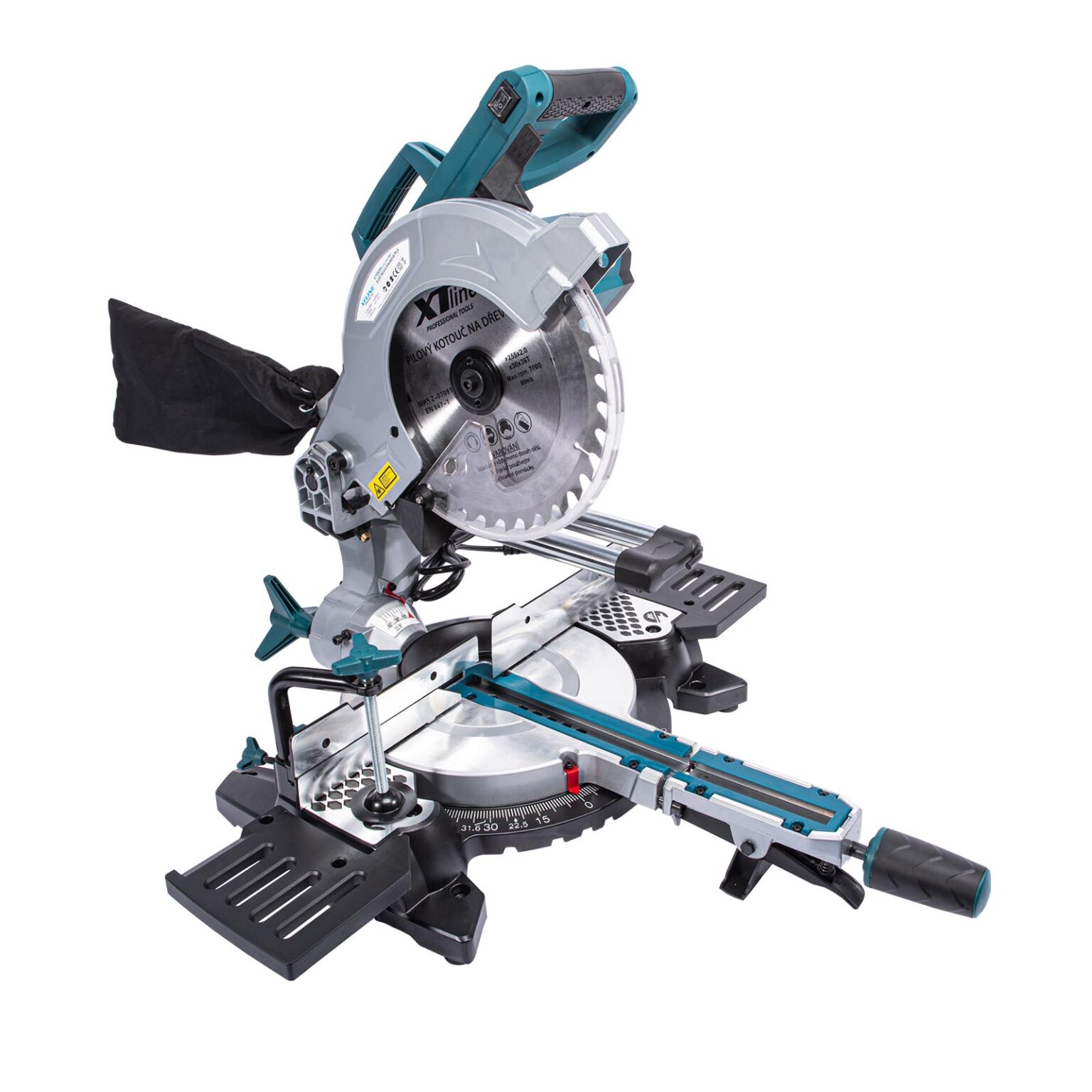 XTLINE Zug-Kapp-Gehrungssäge mit Laser, 2000 W, 255 mm 1 XTLINE Zug-Kapp-Gehrungssäge mit Laser, 2000 W, 255 mm