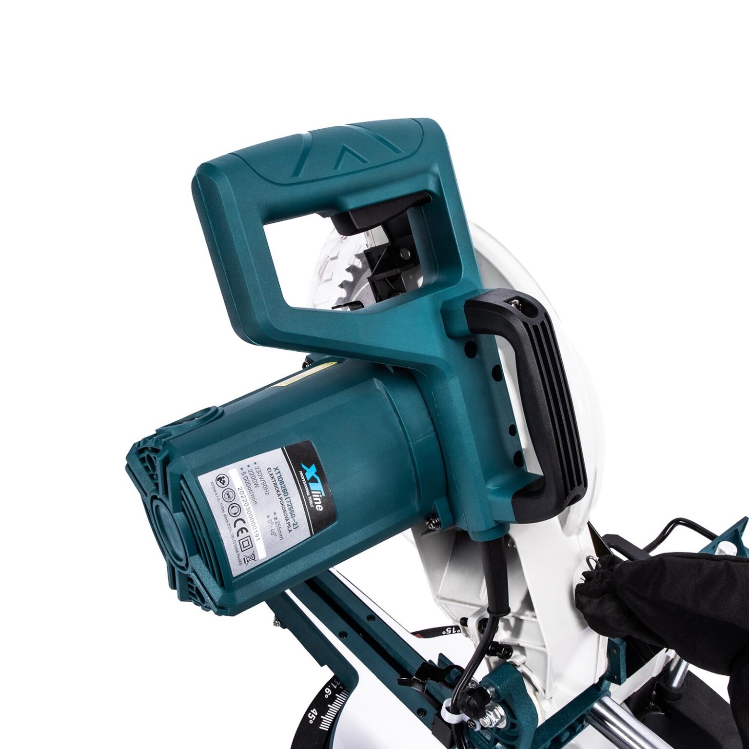 XTLINE Zug-Kapp-Gehrungssäge mit Laser, 2200 W, 255 mm 4 XTLINE Zug-Kapp-Gehrungssäge mit Laser, 2200 W, 255 mm – Bild 4