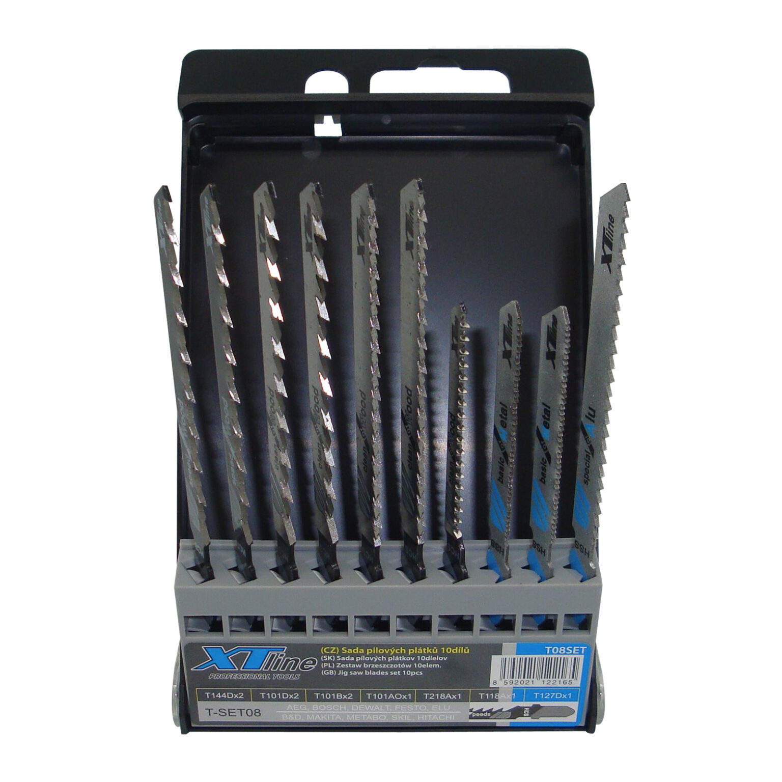 XTLINE Stichsägeblatt-Set 10tlg. für Holz, Metall, Alumium und Kunststoff 1 XTLINE Stichsägeblatt-Set 10tlg. für Holz, Metall, Alumium und Kunststoff