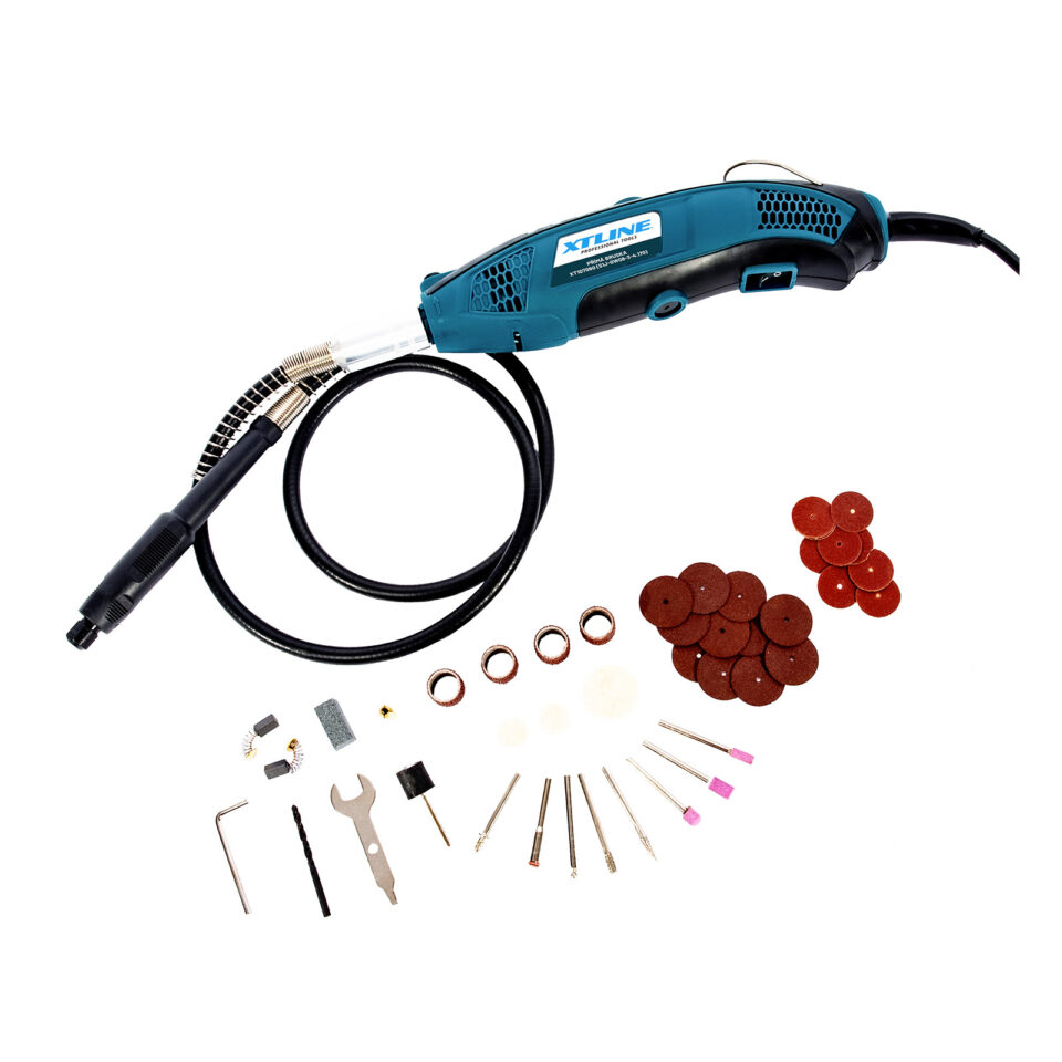 XTLINE Geradschleifer XT107060 170 W + 40-teiliges Zubehör-Set - Stabschleifer mit flexibler Welle – Bild 6