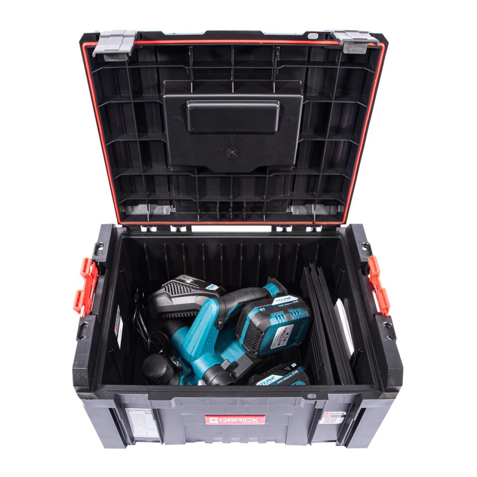 XTLINE Akku-Hobel, 18 V, mit 2 Batterien 5.0 Ah, 3.5 A Ladegerät und Koffer – Bild 3