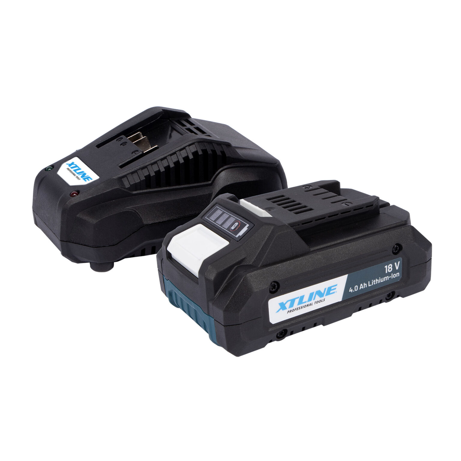 XTLINE Akku Li-Ion 18 V, 4.0 Ah SAMSUNG + Ladegerät 3.5 A 1 XTLINE Akku Li-Ion 18 V, 4.0 Ah SAMSUNG + Ladegerät 3.5 A