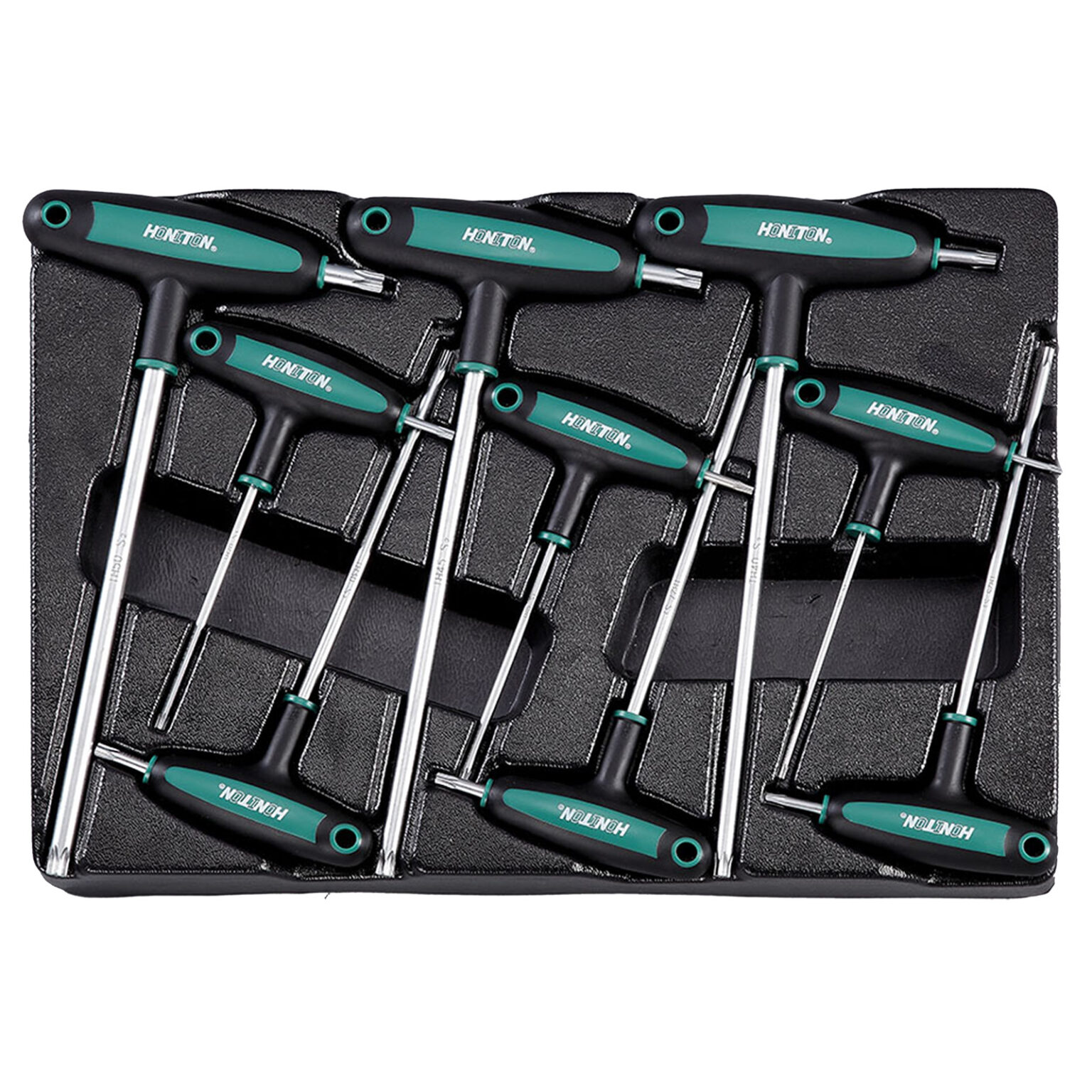HONITON Schraubendrehersatz TORX mit T-Griff, 9-teilig | Kunststoffhalter Typ C 1 HONITON Schraubendrehersatz TORX mit T-Griff, 9-teilig | Kunststoffhalter Typ C