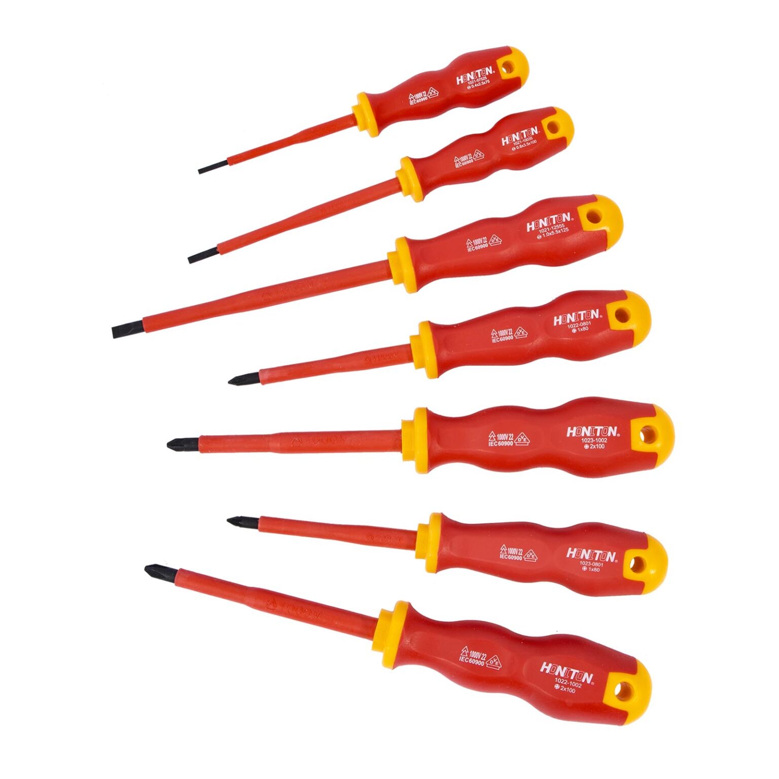 HONITON Schraubendreher-Set Elektriker PL, PH 1000V | 7-teilig | geprüft nach IEC 900 / VDE 0680/02 1 HONITON Schraubendreher-Set Elektriker PL, PH 1000V | 7-teilig | geprüft nach IEC 900 / VDE 0680/02