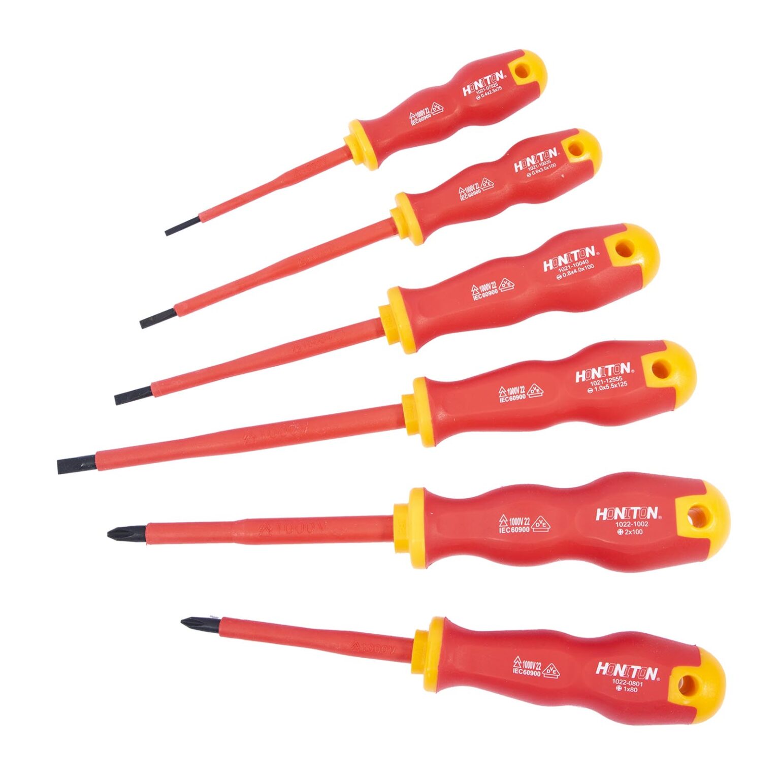 HONITON Schraubendreher-Set Elektriker PL, PH 1000V | 6-teilig | geprüft nach IEC 900 / VDE 0680/02 1 HONITON Schraubendreher-Set Elektriker PL, PH 1000V | 6-teilig | geprüft nach IEC 900 / VDE 0680/02